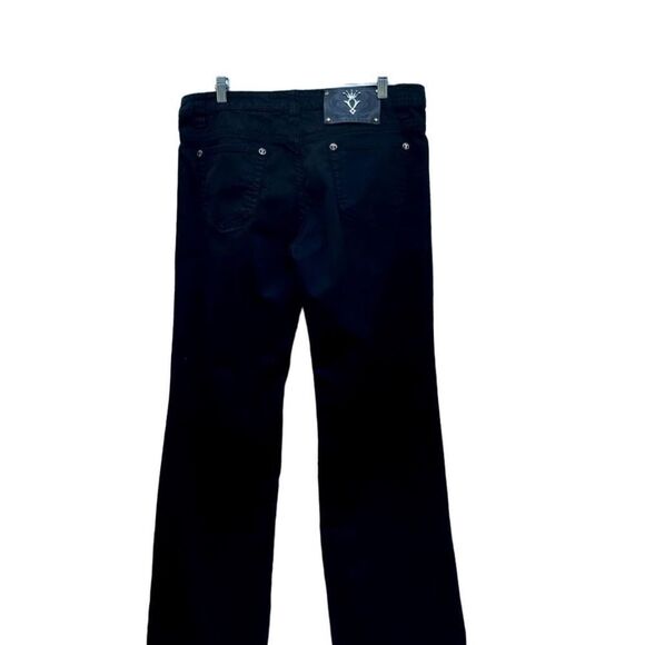 Premium Denim Women's Size 14 Black Straight Leg Cut Cotton Blend Jeans - Picture 2 of 13